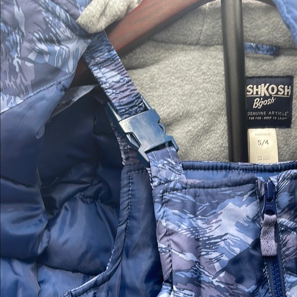 Oshkosh Bgosh Children's Blue Camouflage snow suit size 4 Brand new - Picture 6 of 11